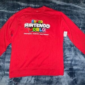 Nintendo Super Nintendo World Red Crewneck Sweater from universal studios